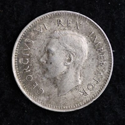 1941 Silver South Africa .0363 ASW B100 WC - Image 1 of 2