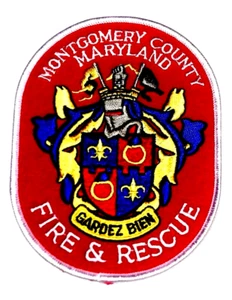 MONTGOMERY COUNTY – FIRE & RESCUE - Fire Patch EMS FLEUR DE LIS - Picture 1 of 1