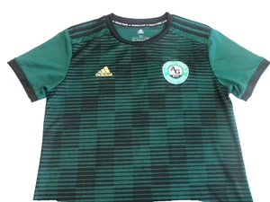 Adidas Aeroready Asphalt Green #62 NYC Soccer Club Jersey Boys Medium Green  NEW - Picture 1 of 9