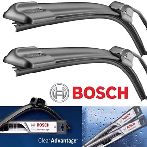 2 Bosch Clear Advantage Wiper Blade Size 24 & 19 Front Left and Right - Foto 1 di 1