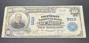 Series 1902 $10 NATIONAL CURRENCY - DuBois, PA - SCARCE - McKinley LARGE Note - Picture 1 of 20