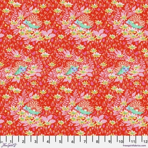 NEW! TULA PINK TINY BEASTS WHOS YOUR DANDY IN GLOW HEDGEHOG FABRIC 1/2 YD - Picture 1 of 1