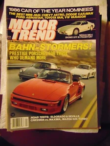 MOTOR TREND Magazine January 1986 Mazda 626 Turbo - Picture 1 of 1
