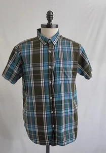 Eddie Bauer Dress Shirt Mens Size XL Regular Fit Multicolor Plaid Button Up - Picture 1 of 7