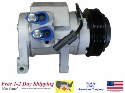 2004-2007 Dodge Durango (3.7L & 4.7L engines) A/C AC Compressor with clutch - Image 1 of 4