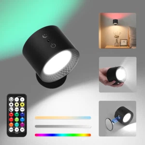 LED Wandleuchte Akku Wandlampe mit Fernbedienung RGB Touch Control Wandleuchten - Bild 1 von 11