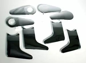 Mercedes Chrome Front Seat Trim Plastics, Set of 8, New OEM C107 R107 - Bild 1 von 10