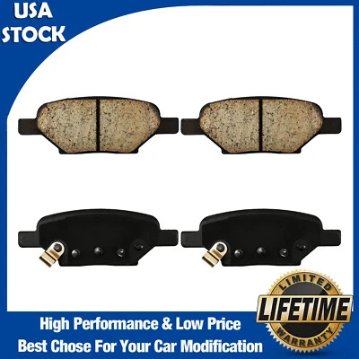 Pair Rear Ceramic Brake Pads for Saturn Ion 2004-2007 Pontiac G6 2005-2010 D1033 - Image 1 of 4