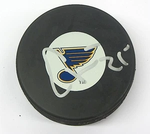 CHRIS STEWART Signed ST. LOUIS BLUES Puck w/COA #2 - Picture 1 of 1