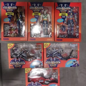 Nacelle Biker Mice From Mars 3 Figures Vinnie Modo Throttle + Bikes Set Completo - Imagen 1 de 8