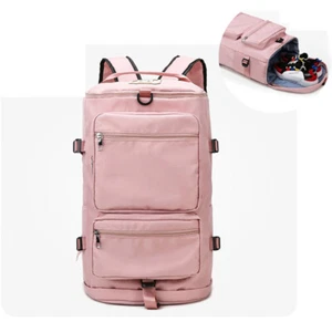 Waterproof Gym Duffle Bag Travel Backpack Men Women Travel Sports Yoga Bag - Picture 1 of 16