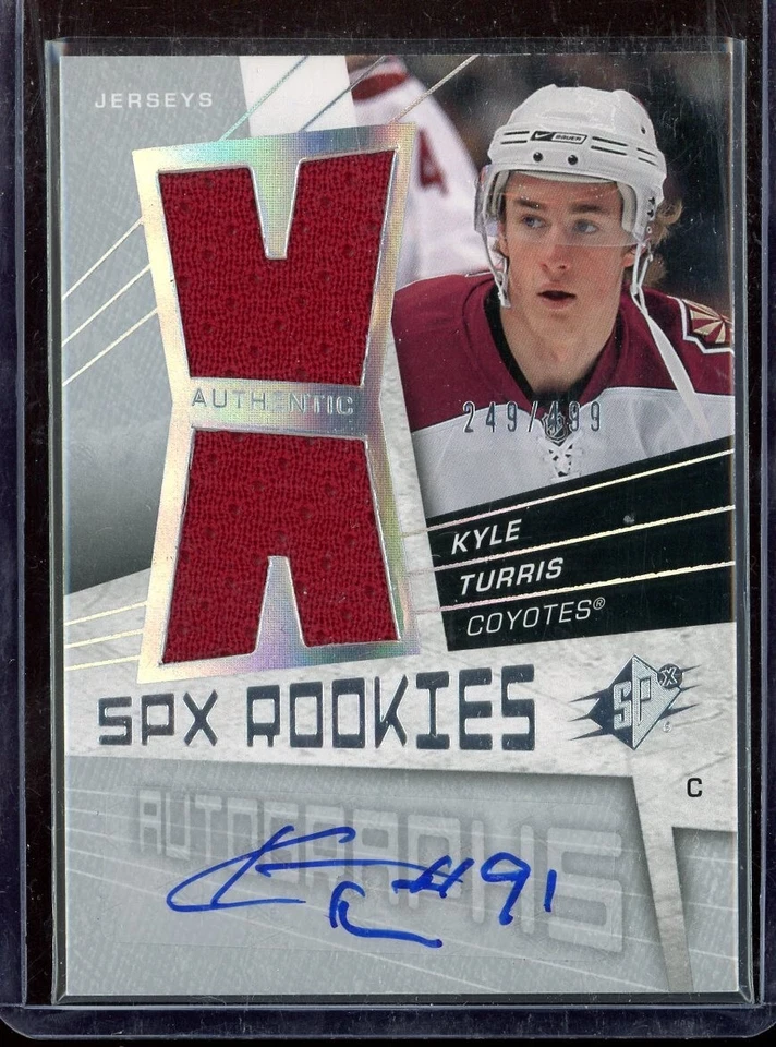 2008-09 SPx Rookie #185 Kyle Turris Jersey Autograph RC 249/499 - Image 1 of 1