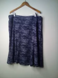 Cato Skirt Women 18 20 Pull On Elastic Casual Black White - Picture 1 of 13