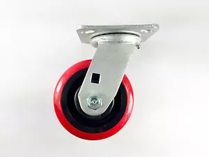 5" x 2" Polyurethane On Plastic Caster - Swivel - Picture 1 of 2