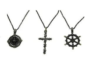 Ciondolo e Catenina di Argento in 925 Catena da Uomo Collana Donna con Pendente - Bild 1 von 2