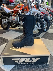 Fly Racing Maverik Boots Black Motorcycle MX Off-road ATV BMX MTB Adult Sizes - Bild 1 von 3