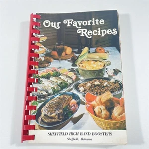 Vintage Our Favorite Recipes Cookbook Recipe Collection Sheffield Alabama Band - Picture 1 of 9