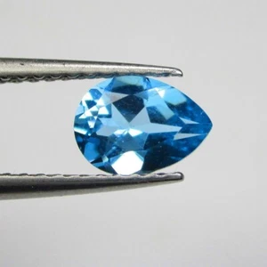 topazio azzurro naturale sciolto a goccia sfuso 0.86 ct ottima purezza - Foto 1 di 1