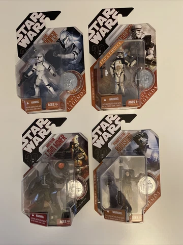 Star Wars 30th Anniversary Saga Legends 4 Figure Lot Sandtrooper, Boushh, More Cover