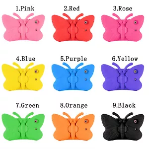 For iPad 9th 8th 7th Air 1 2 Mini 1 2 3 Butterfly Kids Foam EVA Stand Case Cover - Picture 1 of 114
