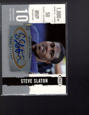 A8380-2008 SAGE HIT Autographs Silver #A30 Steve Slaton Auto - NM-MT