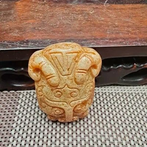 Chinese jade,collectibles, manual sculpture,Ancient jade card statue pendant 803 - Picture 1 of 6