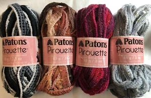 Vtg Patons Pirouette Ruffle-Mesh-Chenille YARN “Sienna Sparkle”#84012 3 Oz Skein - Picture 1 of 13