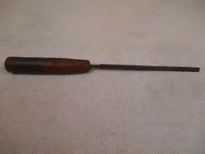STRUMENTO PER LA LAVORAZIONE DEL LEGNO VINTAGE USATO NICHOLSON #0 FILE CON MANICO IN LEGNO USA - Foto 1 di 4