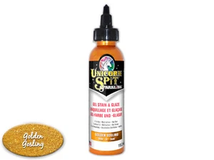 UNICORN SPIT SPARKLING Glaze Gel Stain Paint Tint Sparkle GOLDEN GOSLING GOLD - Picture 1 of 1