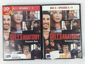 Grey's Anatomy Season One Episodes 1-9 Disc 1 & 2 - Picture 1 of 9