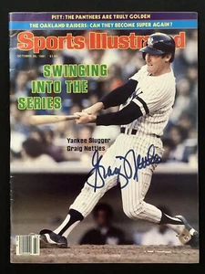 Graig Nettles Signed Sports Illustrated 10/26/81 No Label NYY Baseball Auto JSA - Picture 1 of 5
