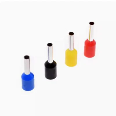 VE Wire Copper Crimp Connector 22-10AWG Insulated Cord Pin End Terminal 4-Colors - Image 1 of 4