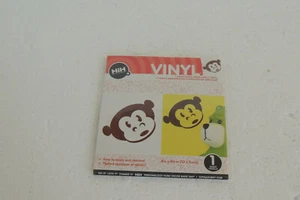 Hip in a Hurry HIH Vinyl BROWN Monkey Removable Wall Decal ONE SHEET 4 1/4 - Picture 1 of 2