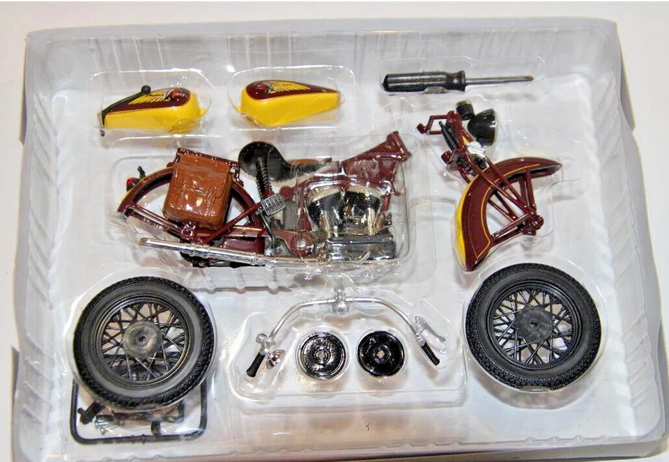 Testors Quick Build Motorcycle 1:12 INDIAN Sport Scout Age 8+ NOS - Image 1 of 2