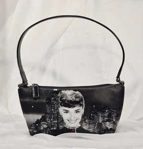 Audrey Hepburn Damen Handtasche, Geldbeutel, verziert, Stoff, Kunstleder - Bild 1 von 6