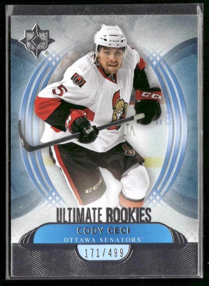 2013-14 Upper Deck Ultimate Collection Cody Ceci RC /499 #119 Ottawa Senators - Image 1 of 2