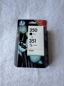 HP 350 351 Black Colour Color Printer Ink Original Cartridges - Picture 1 of 2