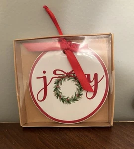 JOY Ornament Ceramic Boxed New - Picture 1 of 3