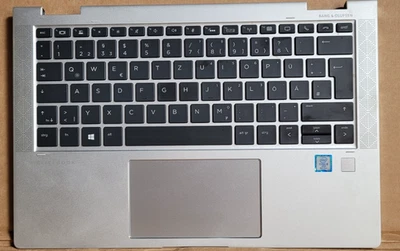 HP Elitebook x360 1030 G3 Beleuchtung /Palmrest Topcase/ Touchpad /Tastatur DE - Bild 1 von 2