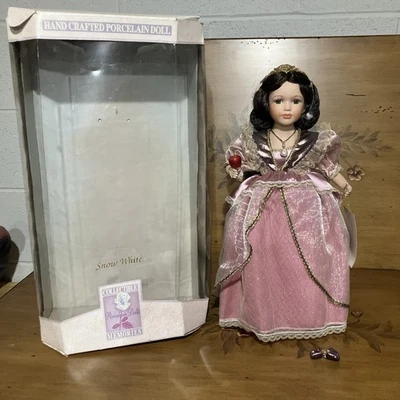 COLLECTIBLE MEMORIES GENUINE PORCELAIN BISQUE DOLL SNOW WHITE - Image 1 of 4
