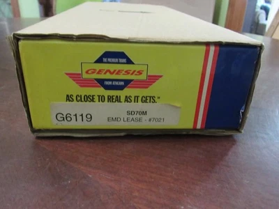 HO ATHEARN GENESIS G6119 SD70M EMD LEASE #702 LOCOMOTIVE - NIB - NEVER DISPLAYED - Image 1 of 4