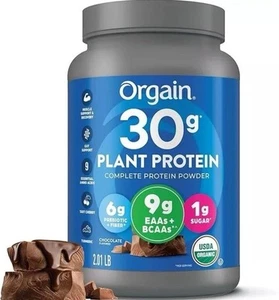 Orgain Organic 30g Vegan Protein Powder Chocolate - Picture 1 of 8