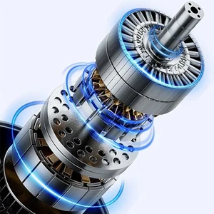 Powerful Rechargeable Waist Fan with Stylish LED Light for Evening Activities - Bild 1 von 5