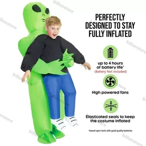 Alien Kinder Halloween Kostüm Pick Me Up Monster Aufblasbare Blow Up Anzüge - Bild 1 von 11