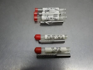 Lote de 5 ¡NUEVOS! Molino de extremo de carburo CARBRO surtido (3) 11 mm (2) 3/8" - (como se muestra) - Imagen 1 de 3
