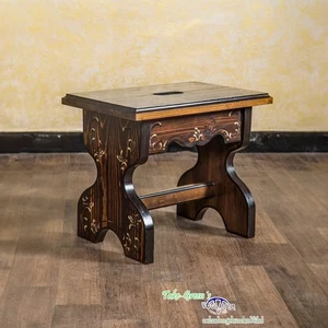 Voglauer Hocker Braun Antik Anno 1800 Landhaus Schemel Bauernhaus Rustikal - Bild 1 von 3