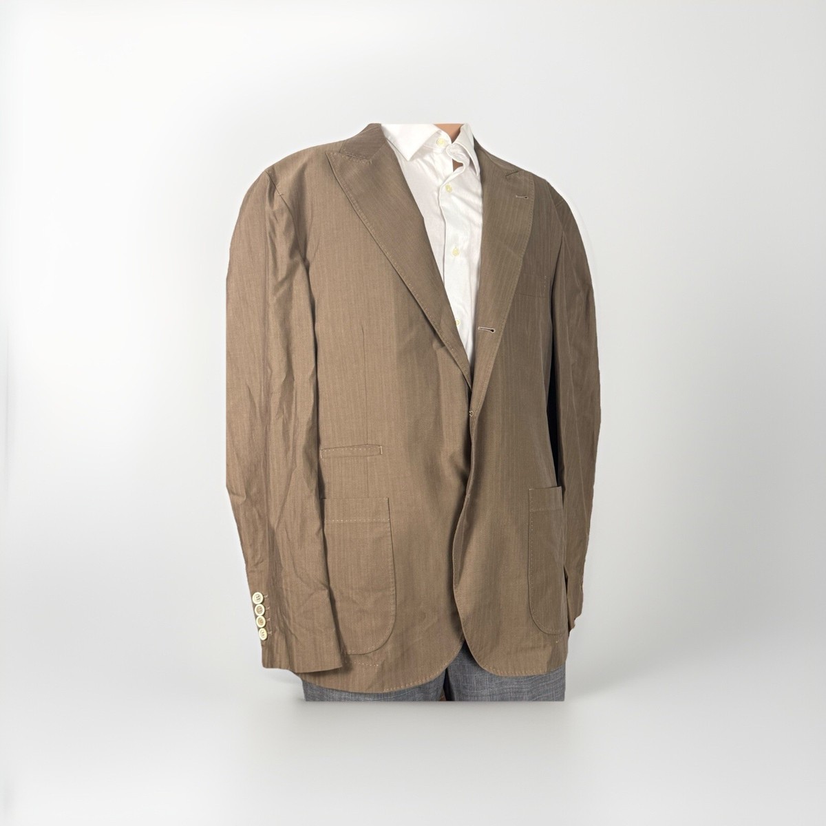 BRUNELLO CUCINELLI ジャケット　46 Brunello Cucinelli Bonded Belted Safari Jacket | Sendegaro US