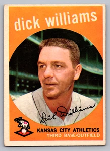 1959 TOPPS #292 DICK WILLIAMS A'S - Picture 1 of 3