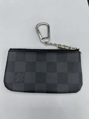 Louis Vuitton Pochette Clés Key Pouch in Damier Graphite - Image 1 of 4