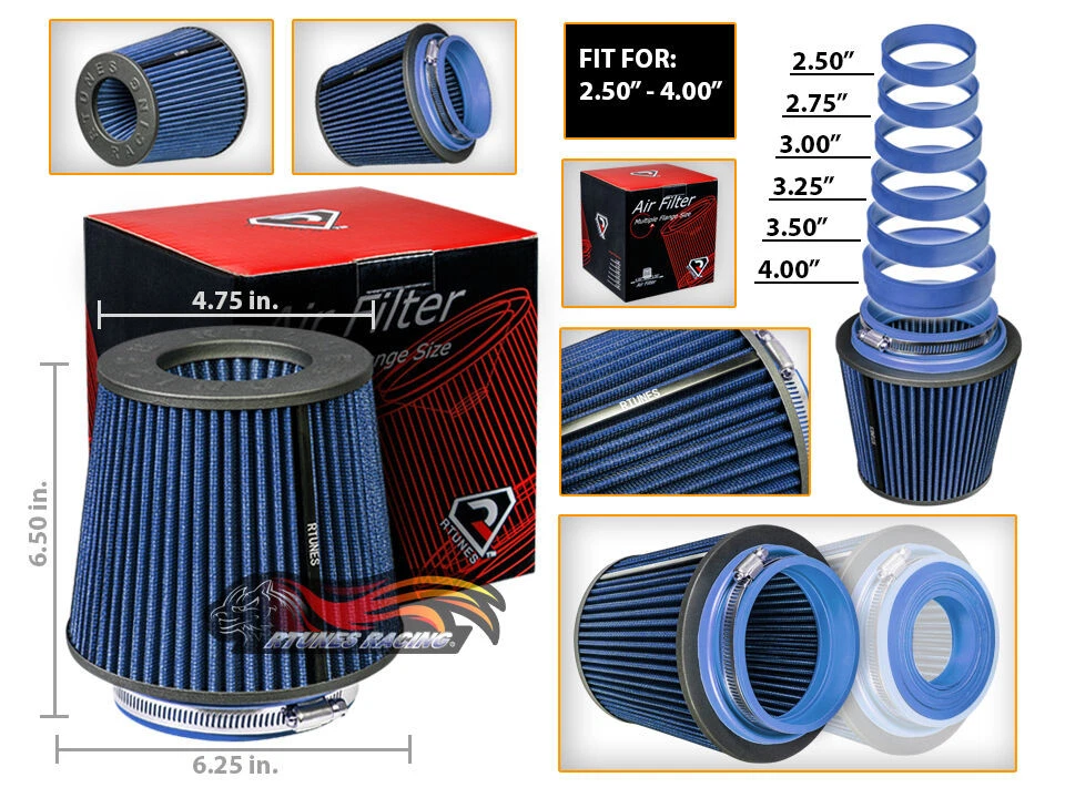Cold Air Intake Filter Universal BLUE For Plymouth Roadking/Trailduster/TC3 - Image 1 of 1